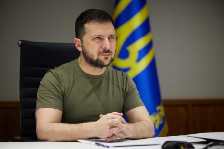 ယူကရိန်းသမ္မတ ဗိုလိုဒီမြာ ဇီလန်းစကီ [ Photo: PRESIDENT OF UKRAINE ]
