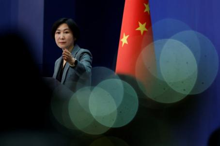 တရုတ်နိုင်ငံခြားရေးဝန်ကြီးဌာန ပြောခွင့်ရပုဂ္ဂိုလ် Mao Ning [ PHOTO: THOMAS PETER/REUTERS ]