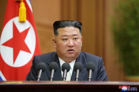 မြောက်ကိုရီးယားခေါင်းဆောင် ကင်မ်ဂျုံအန် [ Photo: KCNA ]