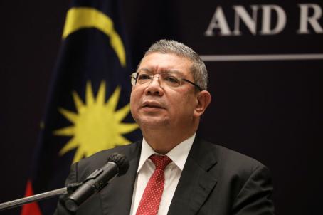  မလေးရှားနိုင်ငံခြားရေးဝန်ကြီး Saifuddin Abdullah [ Photo: REUTERS/Lim Huey Teng ]